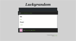 Desktop Screenshot of luckyrandom.com