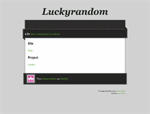 Tablet Screenshot of luckyrandom.com